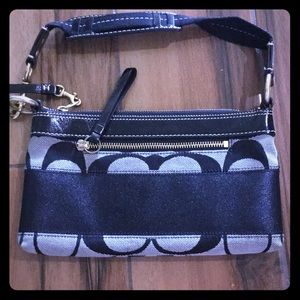 Coach small black handbag